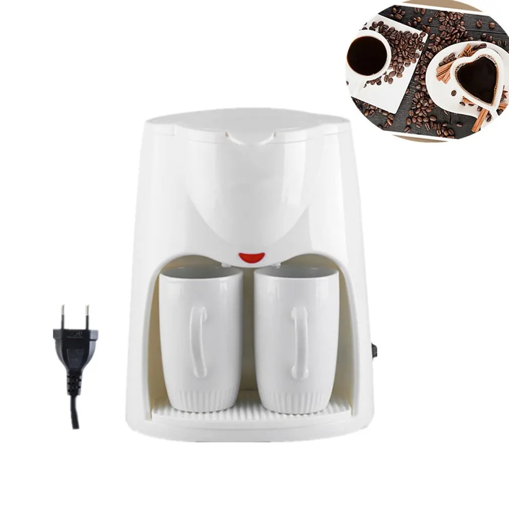 

500W 2 Cups Drip Coffee Makers Electric Automatic Steam Tea Espresso Coffee Machine For Home Cafe Making
