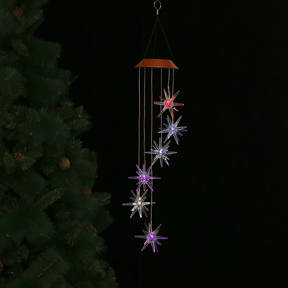 

Solar Lamp Color Changing LED Wind Chimes Light Outdoor Home Garden Decor Solar Powered Wind Chime Drop shipping