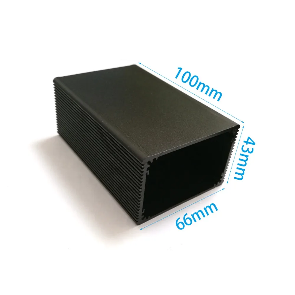 

Aluminum Box Enclosure project Case 43mm(1.69")(H)X66mm(2.59")(W)X100mm(3.93")(L) DIY NEW