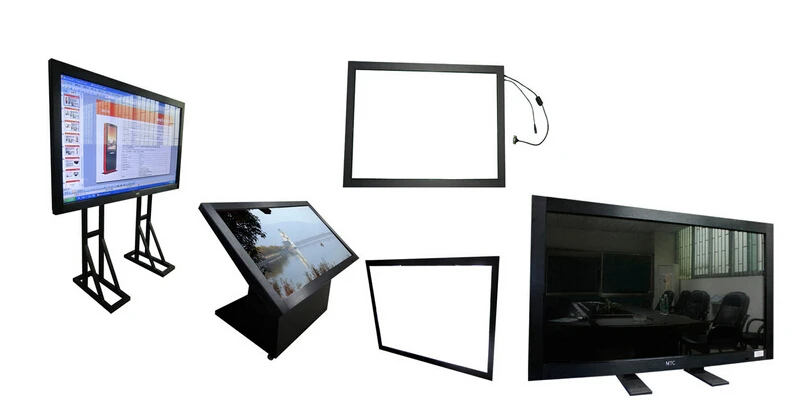 Duplo do Toque do ir do Jogo Infravermelho da Tela Sobreposições do Painel de Toque do ir para o Lcd Táctil de 50 ou a Tevê Quadro Polegadas Multi Verdadeiramente 10 Pontos 50 - Imagem 6