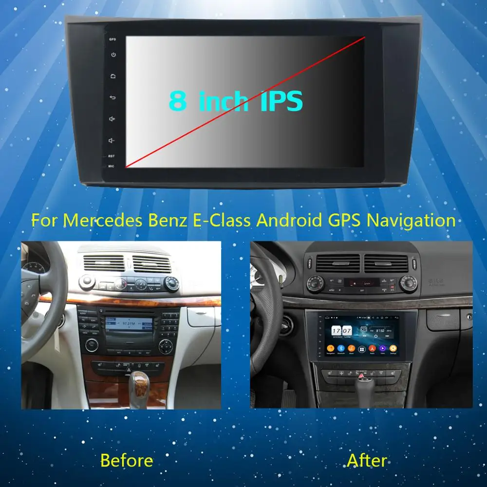 Cheap Android 9.0 IPS 8 Core 4G+64GB Car DVD Radio GPS Navi For Mercedes-Benz CLK W209 G-Class W463 CLS W219 E-Class W211 DSP CarPlay 2