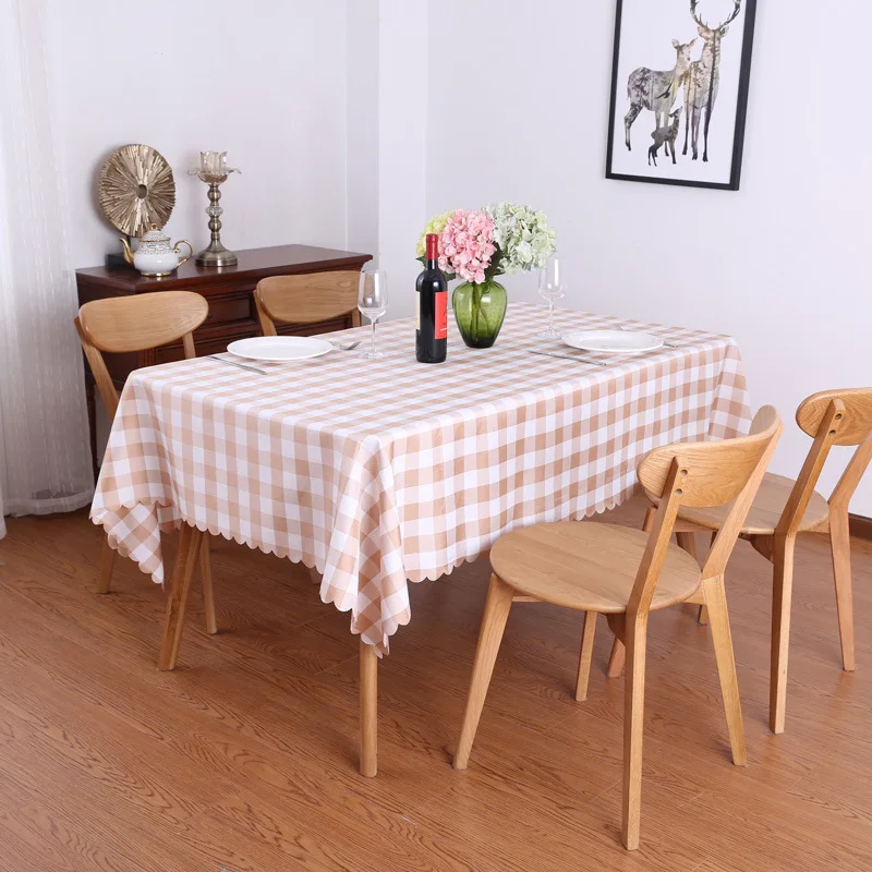 Simple and generous rural style home dining table cloth restaurant