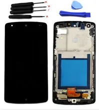 For LG Google Nexus 5 D820 D821 LCD Assembly Black LCD Display +Touch Digitizer Frame BezelReplacement + Fast Shipping in stock!