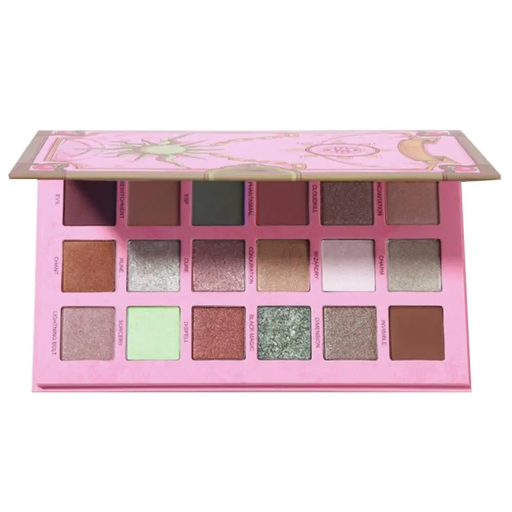 

Magic Spell Eyeshadow Palette 18 Color Pigment Matte Shimmer Glitter Eye Shadow Makeup Nude Long Lasting Palette