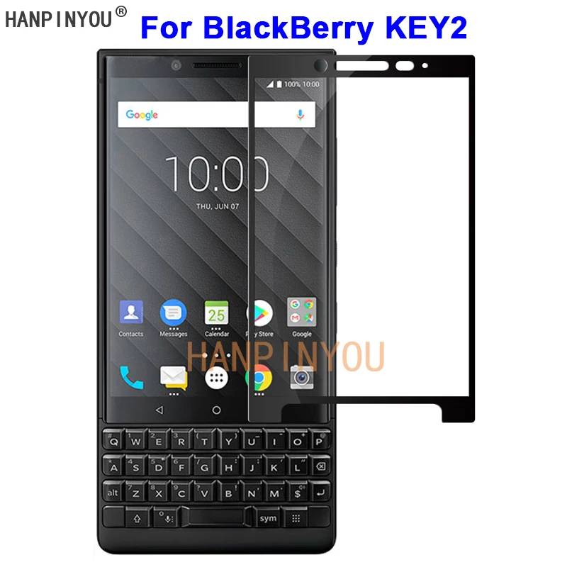 Для BlackBerry ключ 2 два Key2 4," уровень твердости 9H 2.5D полное покрытие прочное закаленное стекло Экран протектор гвардии