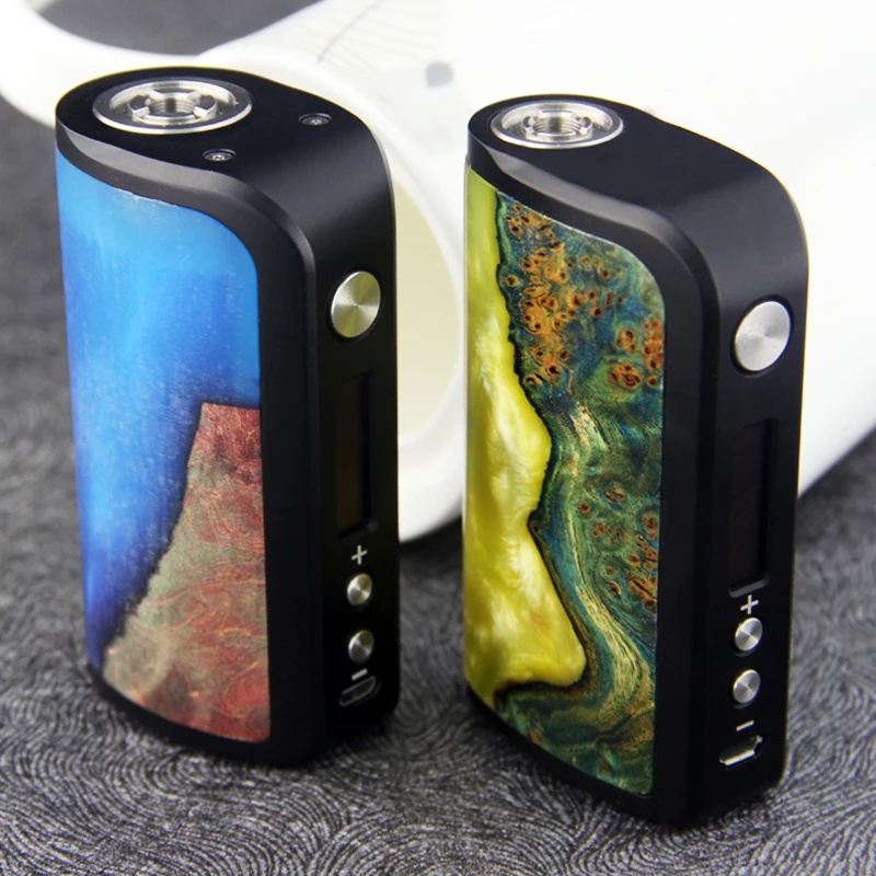 

Original Arctic Dolphin Adonis Plus box mod 210W Stabilized Wood TC Vape mod support Ti/Ni/Pt/SS wires electronic cigarette mod