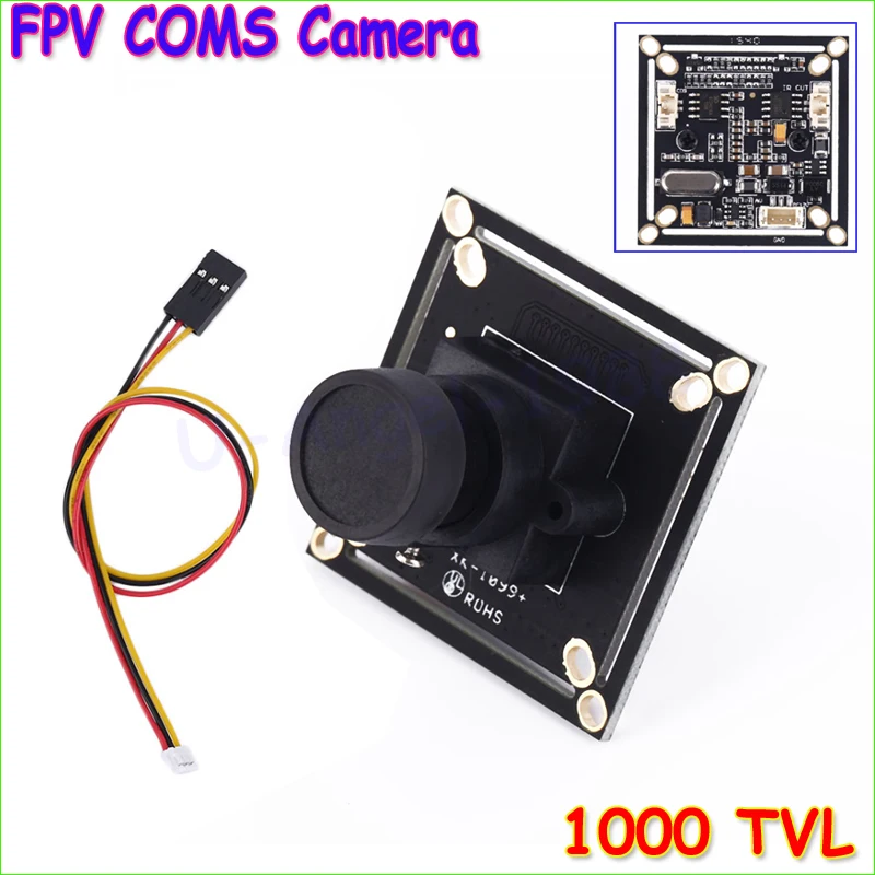 Оптовая продажа 1 шт. 1000 ТВЛ Fpv hd COMS Камера 2.8 мм Широкий формат объектив для multicopters