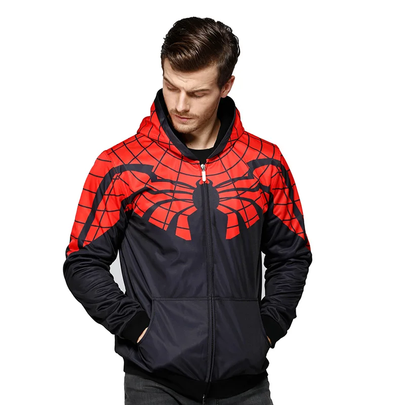 2018 DC Comics Robin Hoodie Winter Thicken Printing Hooded Jacket Venom Streetwear Unisex Casual Sw
