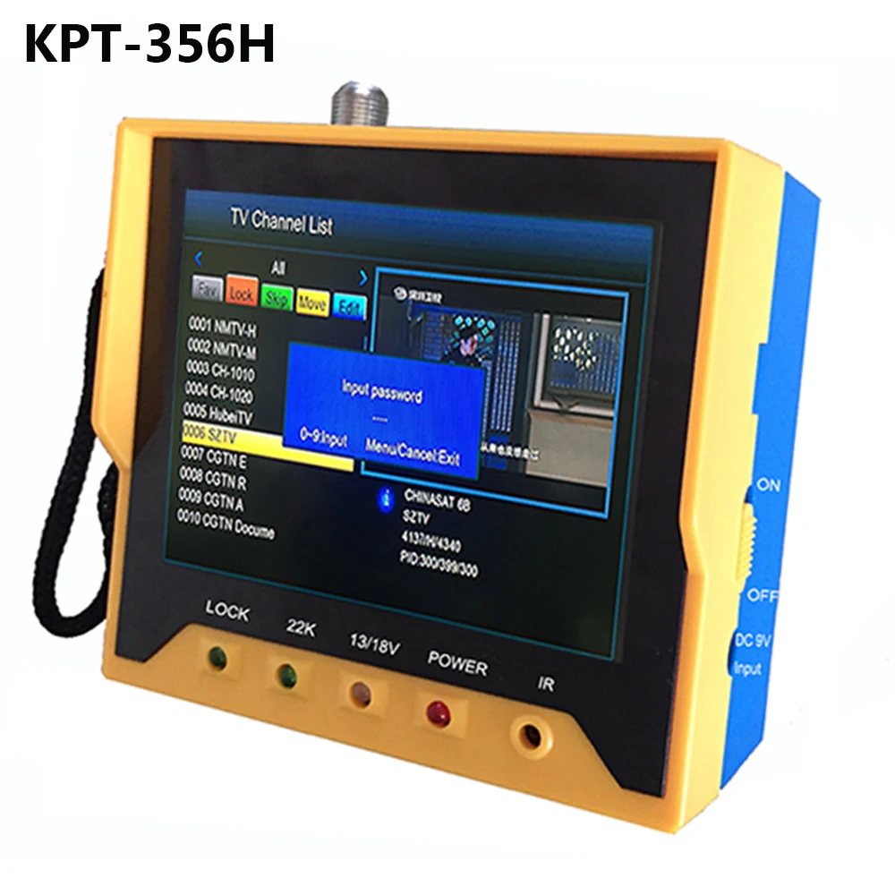 KPT 356H DVB-S2 T2 Satfinder New arrival Fast Tracking Full HD Digital Satellite Finder Meter MPEG-4 Modulator DVB-S Sat Finder