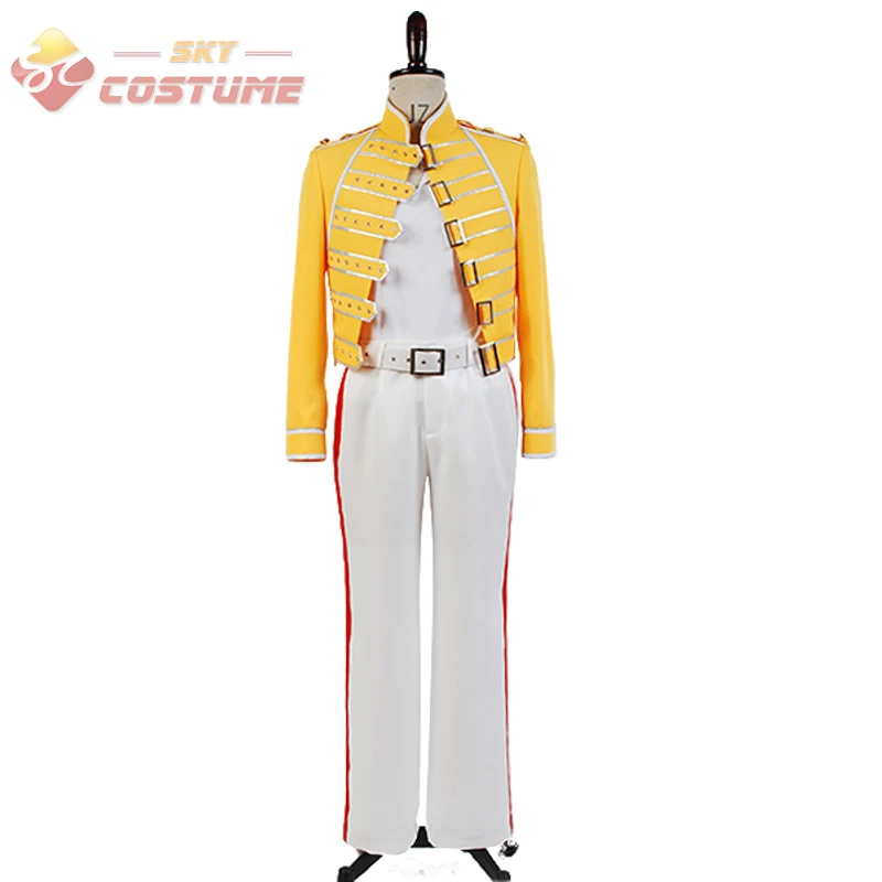 Details about   Queen Lead Vocals Freddie Mercury Wembley Cosplay Costume Jacket Pants Shirt 