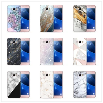 

TPU Luxury For Samsung Galaxy A3 A5 2015 2016 S3 S8 S9 Puls S7 Edge Soft TPU Cover Design Marble Galaxy Back Cover Fundas A181