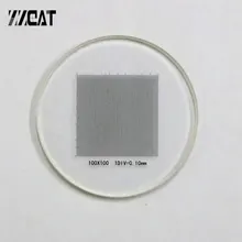 951 оптическая шкала стеклянная линза Крест Чистая линейка DIV 0,1 мм масштаб сетки значение точный Микрометр Линейка для микроскопа Meticle