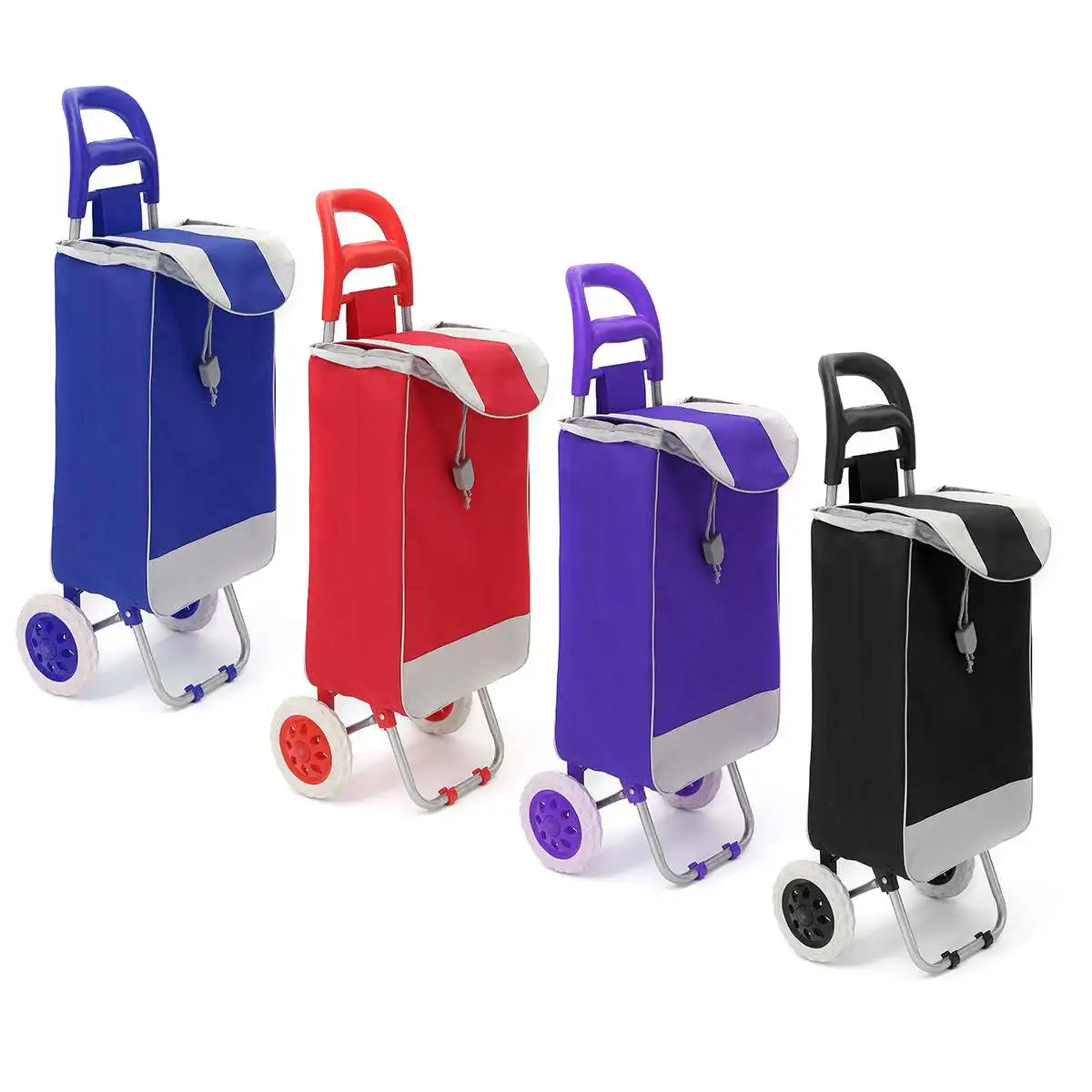 45L Складная хозяйственная сумка-тележка на колесиках, сумка для тележки на колесиках, корзина для багажа, колеса, ткань Оксфорд, Floding