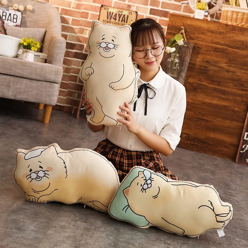 

VOZRO Kitty Neck Travel Body Knee Cloud Pillow Ins Concise Unpick Lazy Cat Backrest Pad Almohada Kussen Cuscini Poduszki Cuscino