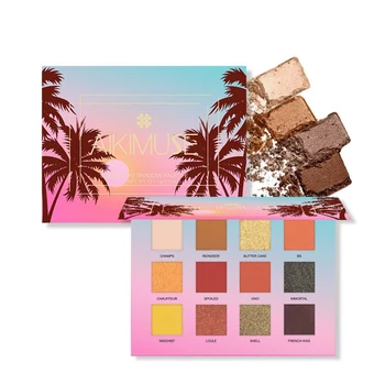 

eyeshadow dish earth color matt girl daily natural nude makeup Light and shadow star river 12 Colors