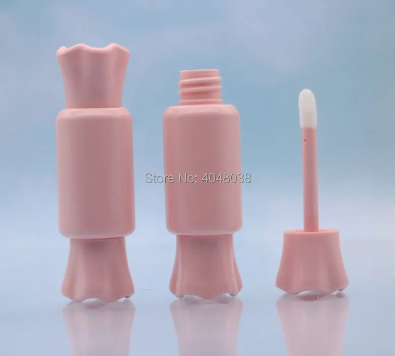 Cute Lip Gloss Tube Clear Pink Empty Lipgloss Packaging Container Refillable Bottles Lovely Candy shape Lipstick Oil Bottle (2)