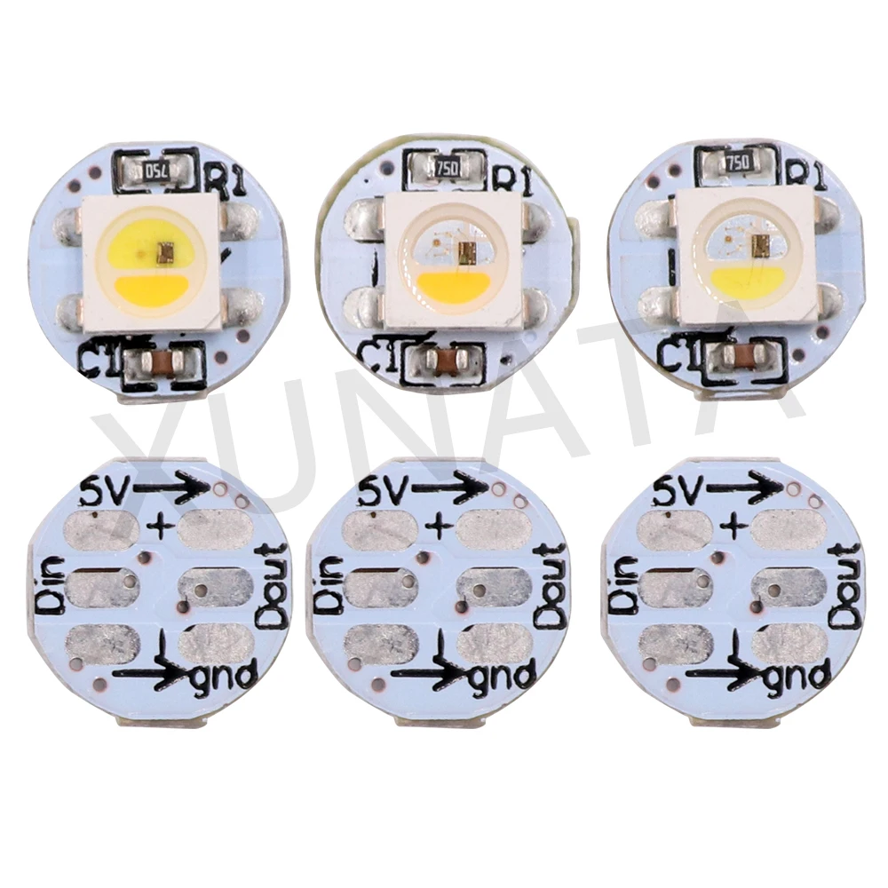 

DC5V SK6812 Individually Addressable Light Beads Full Color RGBW RGBWW RGBNW WWA Led Strip Mini Board With White Heatsink