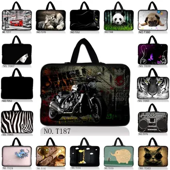 

Motorcycle Laptop Bag 10 12 13 15 15.6 17.3 Computer Bag 15.6 PC Sleeve Bag Case Notebook Tablets Protector Pouch Case + Handle