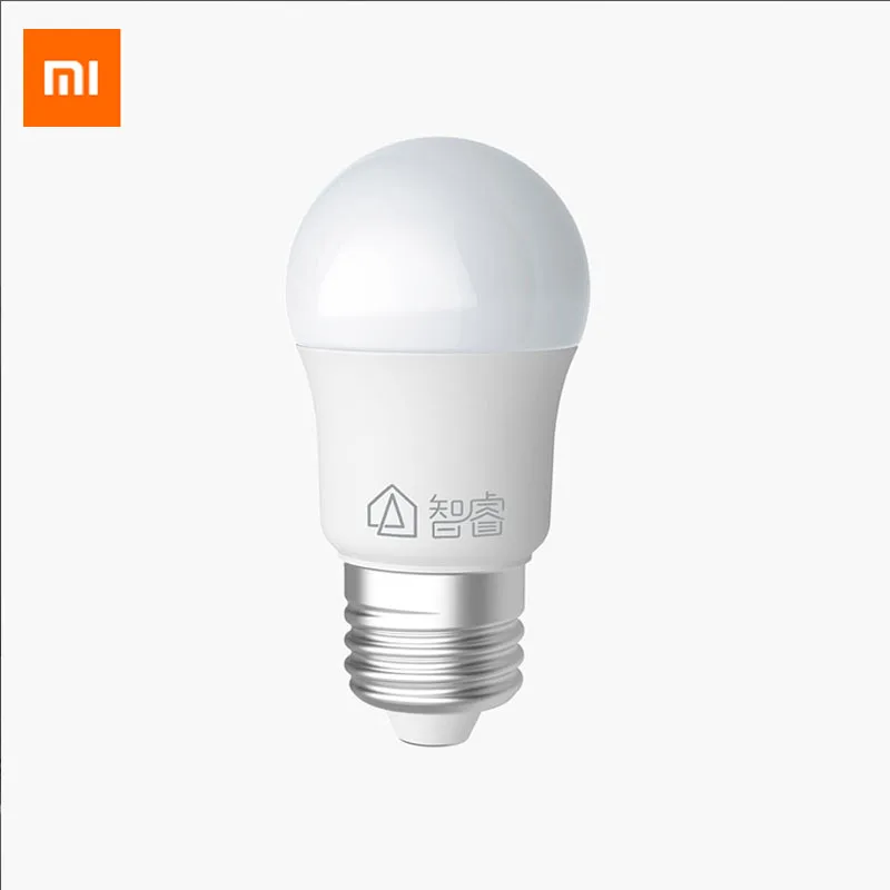 Новая светодиодная лампа Xiaomi Mijia Zhirui E27 Белый свет 6500 к 5 Вт Энергоэффективная для