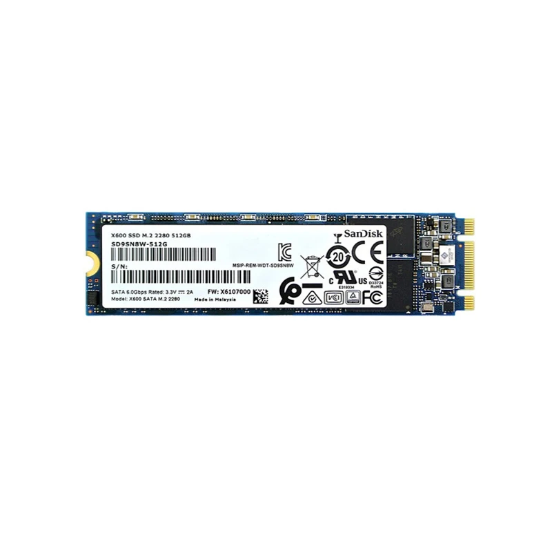SanDisk X400 SSD m2 128 ГБ 256 512 1т Внутренний твердотельный диск M.2 2280 флэш накопитель msata hdd