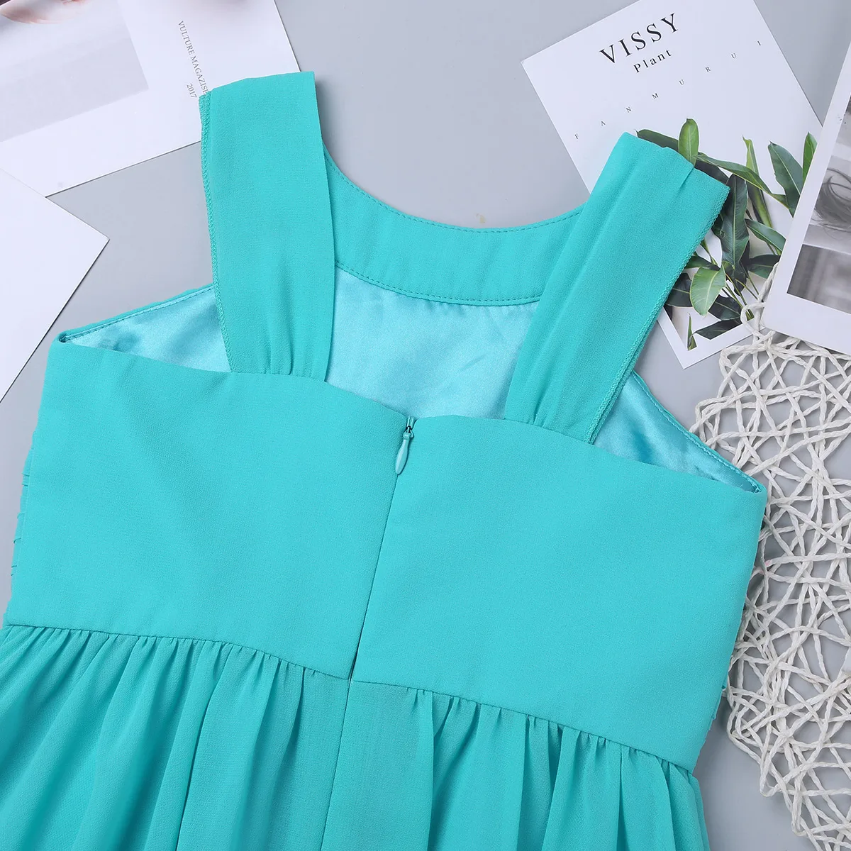 Girls Dress Princess Costume Kids Clothes iEFiEL Kids Girls Children Teenager Wedding Princess Dress Elegant Party Pageant Formal Flower Shaped Rhinestone Chiffon Dress