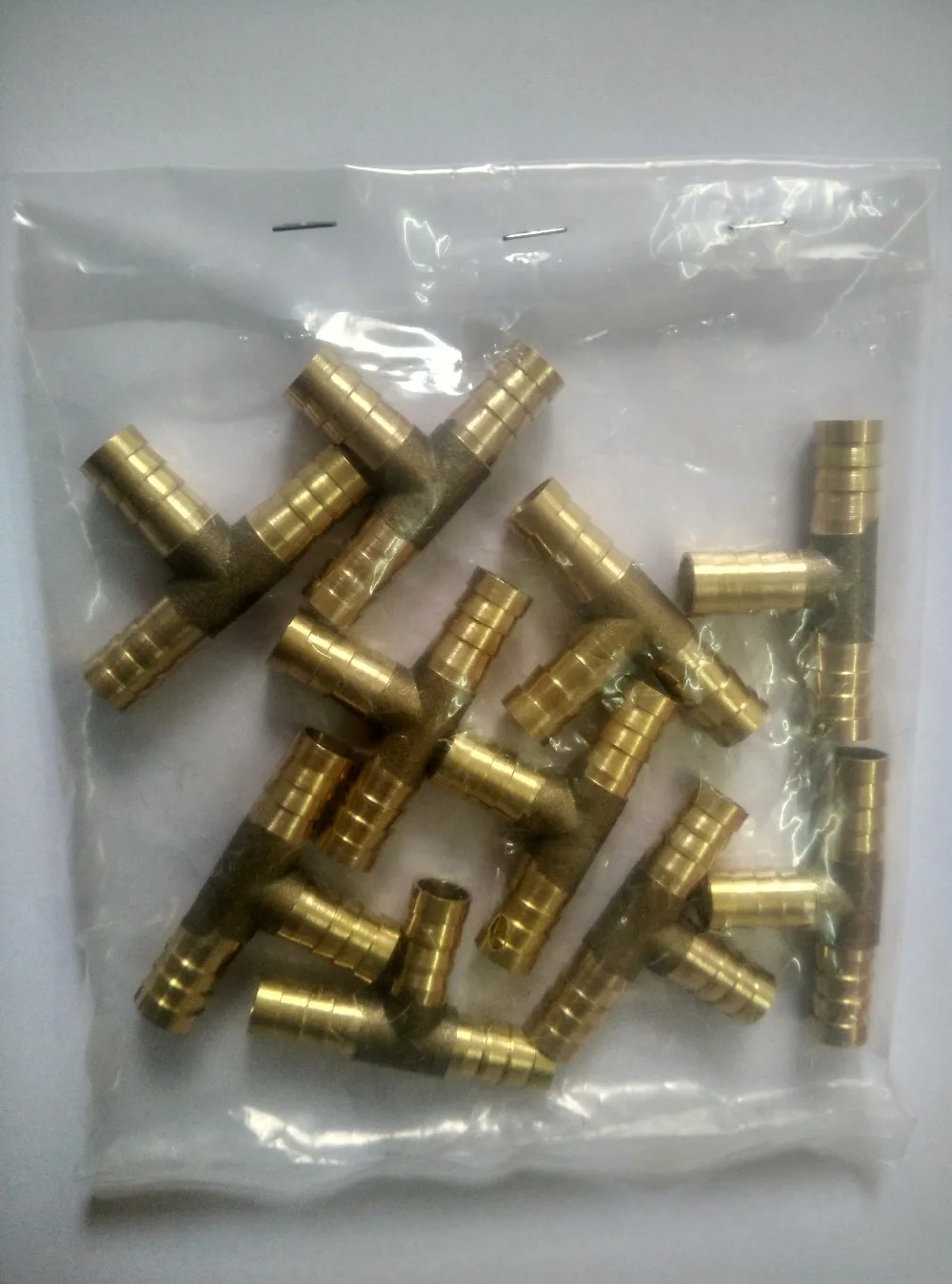 

12mm Full copper 3-way pipe connector ,Tee gas connecter camping stove fittings/ T shape 3 way gas connector