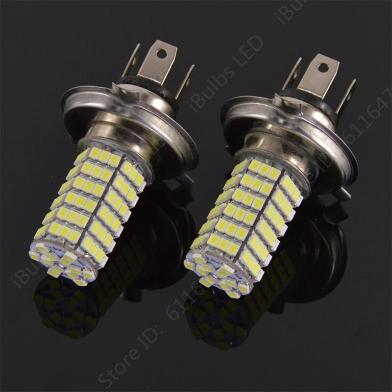 

Best Price H4 120 LED 3528 1210 SMD Pure White Car Auto Light Source Fog light Parking Driving Lamp Bulb DC12V