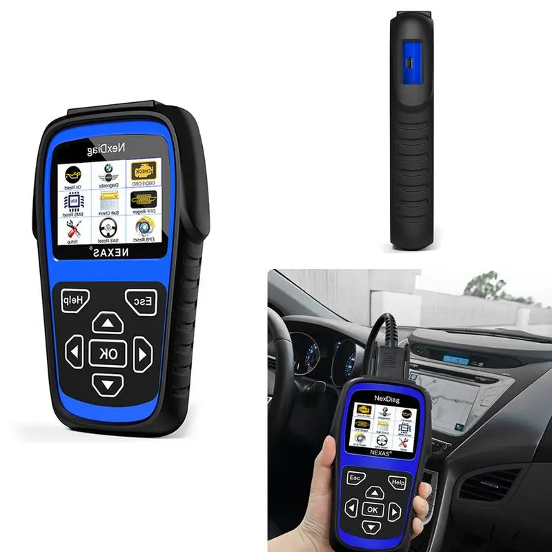 

NEXAS ND601 For BMW / MINI Multi-Sysstem Diagnostic Scanner OBD Code Reader ABS/SRS Airbag DPF Battery Registration Oil Service