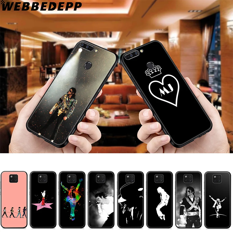 

WEBBEDEPP Michael Jackson Mj Soft Case for Huawei Mate Honor 20 6A 7A 7C 7X 8 9 9X 10 View 20 10 Lite Pro Mate 30 20 Lite Pro