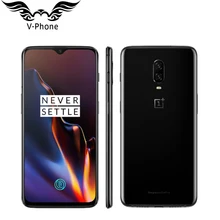 Глобальная прошивка Oneplus 6 т Мобильный телефон 6,41 «8 Гб оперативная память 128 Встроенная Snapdragon 845 Octa Core экран разблокировать NFC отпечатков пальц