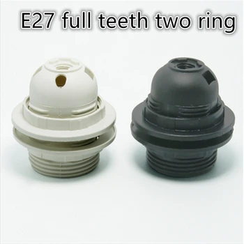

10pcs/lot E27 LED Plastic lamp Holder E27 Edison screw Light Bulb socket Holder DIY E27 socket base Free Shipping