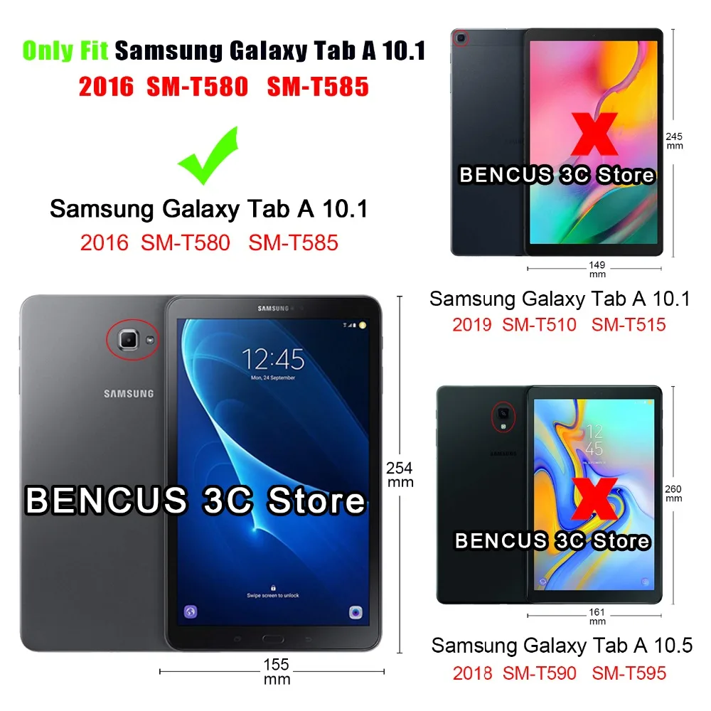 Тонкий магнитный складной чехол для Samsung Galaxy Tab A6 10 1 2016 1|for samsung galaxy tab|case for tabtab cases |