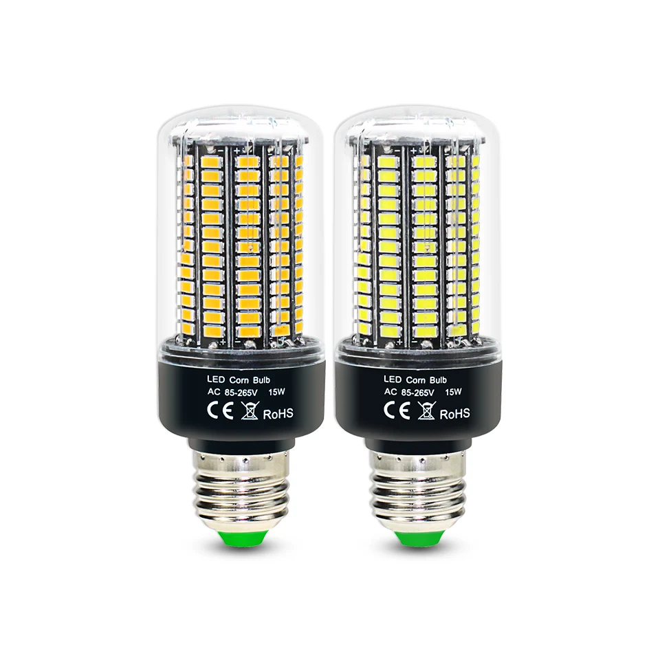 E27 светодиодные кукурузные лампы SMD5736 AC85 265V для дома E14 Led 28 40 72 108 132 156 Светодиодные