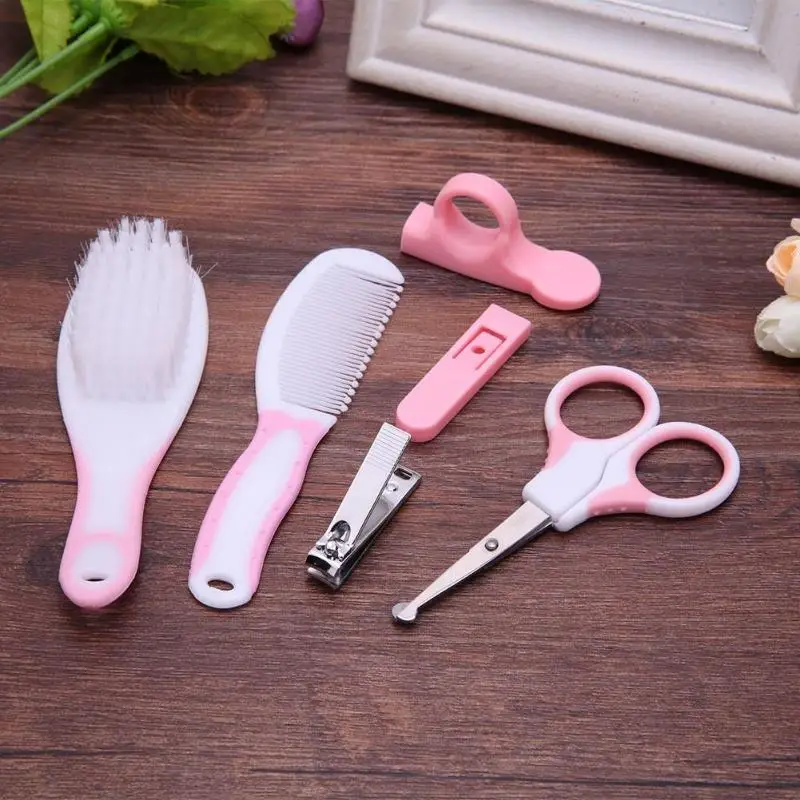 6 шт. Nail Clipper гребень для волос ножницы для ногтей Уход за лошадьми Baby Care Комплекты для здравоохранения