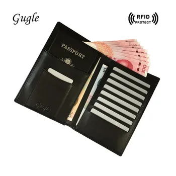 

Rfid Wallet for Credit Cards Holder Travel Passport Case High Quality Men Leather id Card Protector Organizer 2017 New Arrivals