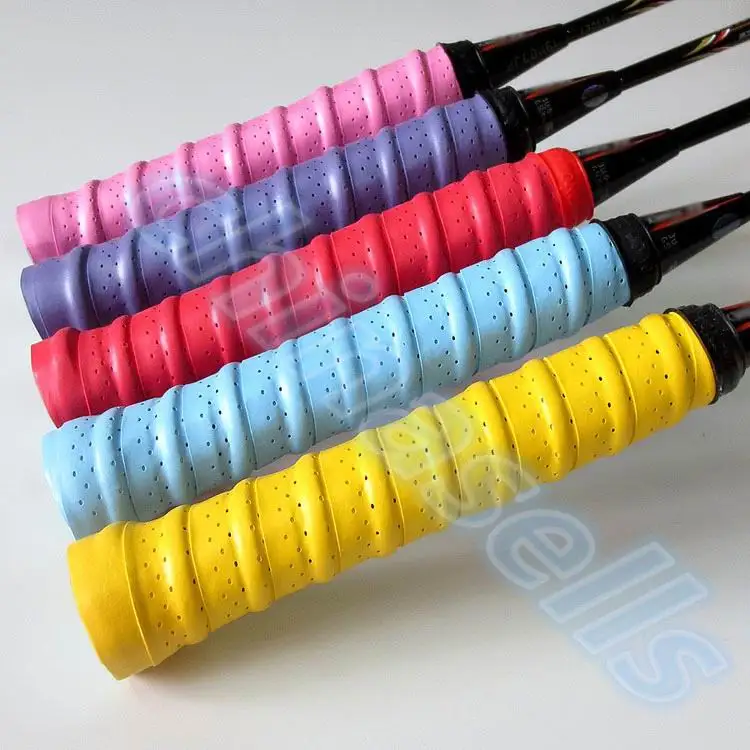 IPENNY 5 Pcs Tennis Badminton Racket Grip Band Anti-Slip Breathable Racket Grip Tape Sweat Absorption Dry Feel Squash Fishing Rod Overgrip Wrap IPENNY 5 Pcs Tennis Badminton Racket Grip Band Anti-Slip Breathable Racket Grip Tape Sweat Absorption Dry Feel Squash Fishing Rod Overgrip Wrap