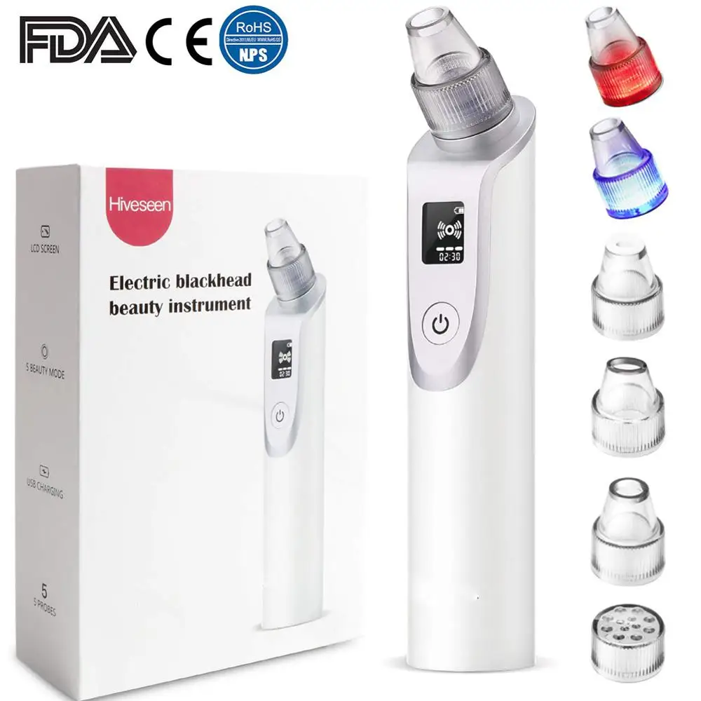 

Pro Blackhead Remover Vacuum Suction Pore Vacuum Cleaner Electric Acne Exfoliating Cleansing Face Skin Care Tools