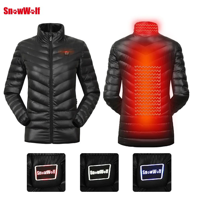 

SNOWWOLF Outdoor Infrared Heating Thermal Windbreaker Women's Slim-Fit Heated Jacket for Camping Hiking Coats jackets