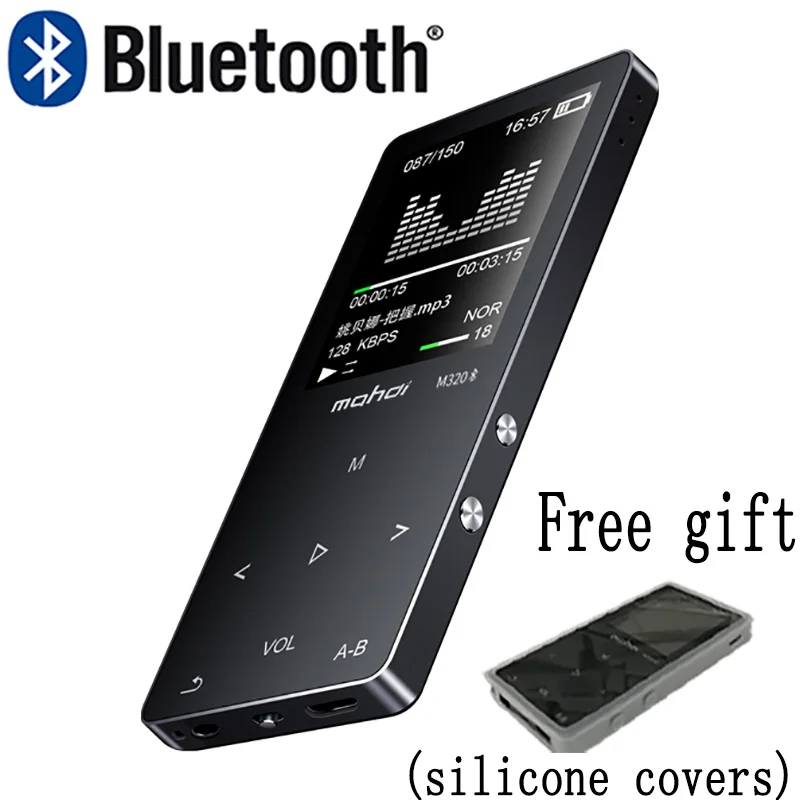 Металлический спортивный мини MP3 плеер Mahdi M320 bluetooth Портативное аудио 4G/8G/16G со