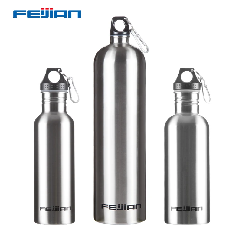 

Feijian Sport Stainless Steel Water Bottle Large capacity Portable Wide Mouth Outdoor Travel Cycle Kettle flask camp shaker