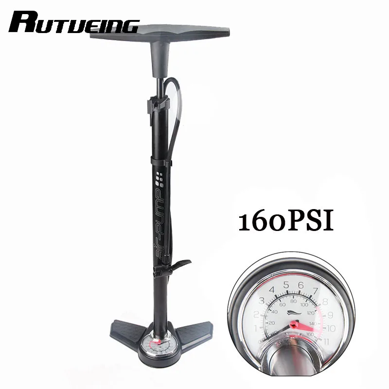 

RUTVEING Bicycle Pump 160PSI High Pressure Inflator Bike Air Pump Mountain Road Big Easy and Effortless Cycling Pump Bicycle