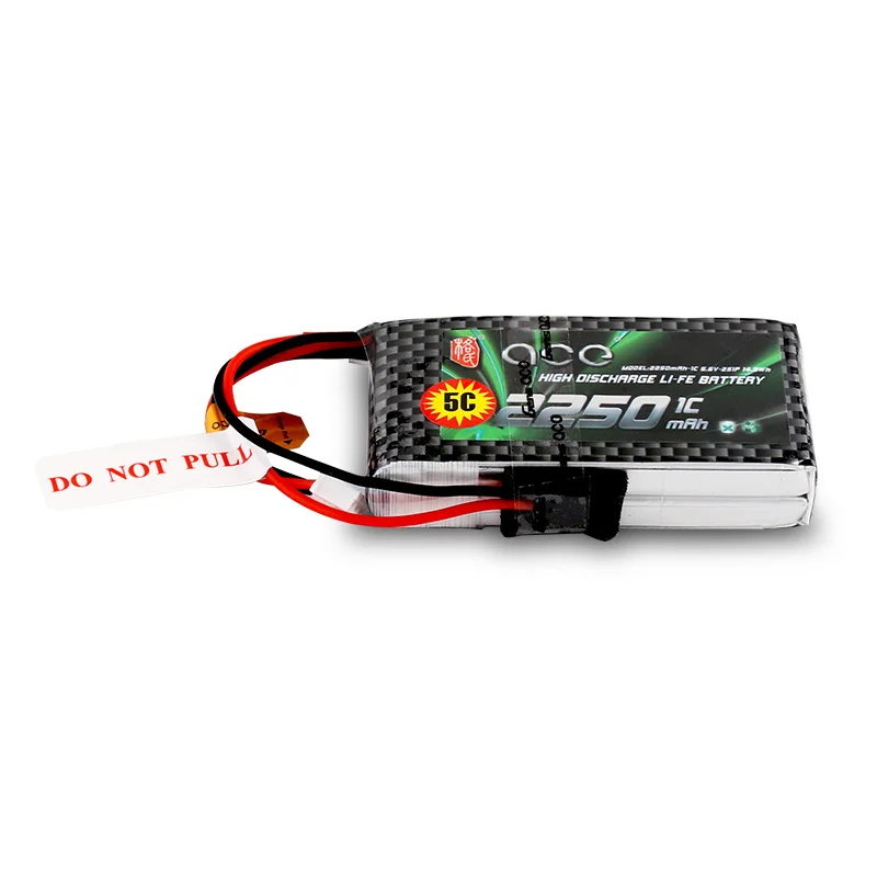 Najtaniej Gens ace 2250mAh 6.6V 2S 2S1P akumulator zasilający z wtyczką BBL1 Futaba 3P do 14SG 4PLS T8J pilot