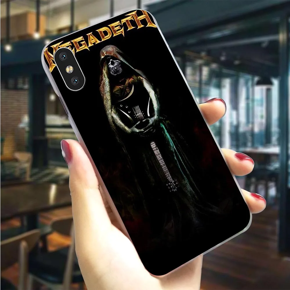 

Plastic Phone Case for iPhone 6 Plus Megadeth Cover for iPhone Xs Max Covers 7 Plus XR X 8 5 6S 5S SE