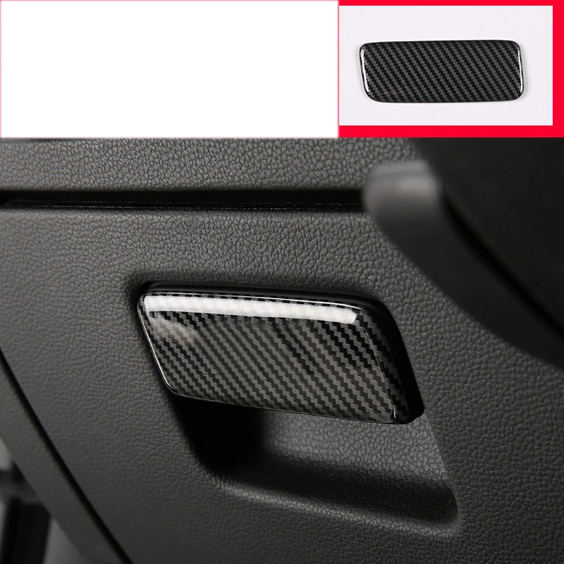 

lsrtw2017 carbon fiber car driver seat storage box handle trims for volkswagen arteon 2017 2018 2019
