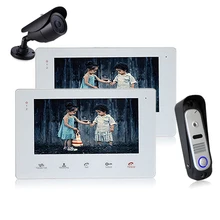 Homefong дюймов 7 дюймов видео дверной телефон домофон с CCTV HandsFree наблюдение электронным управлением замок ночного видения Домофон