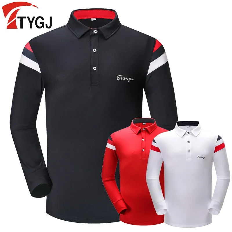 Autumn winter new golf sportswear men's long sleeved golf T shirt