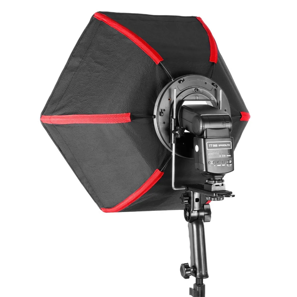 Neewer 24 &quot/60 см Профессиональный складной шестиугольный софтбокс диффузор ручка