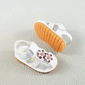 

Cute Baby Girls Sandals Summer Breathable Anti-Slip Shoes Floral Sandals Toddler Soft Soled Shoes