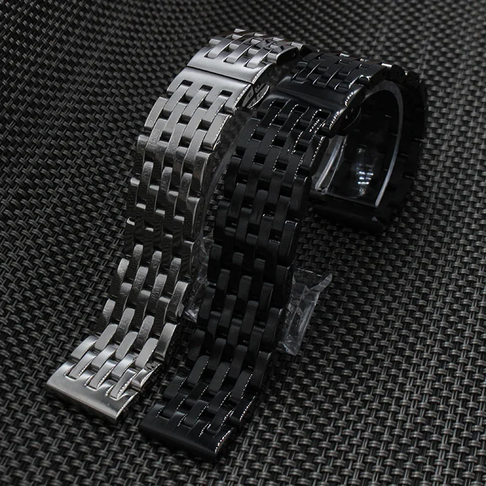 

Men Women Soild Stainless Steel Watch Bracelet Watchband 20mm 22mm