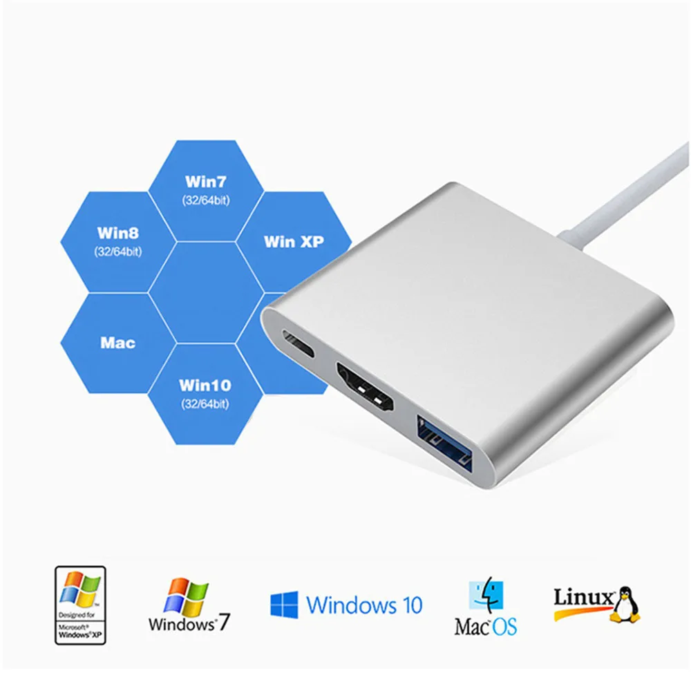 1080 P 4 K type C к HDMI адаптер для переключателя USB 3,0 USB C HDMI конвертер type-C концентратор адаптер для MacBook Pro для samsung